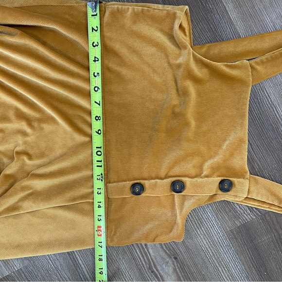 Knitworks XXL-plus gold mustard dress minimal 70s corduroy spring summer - Picture 13 of 13